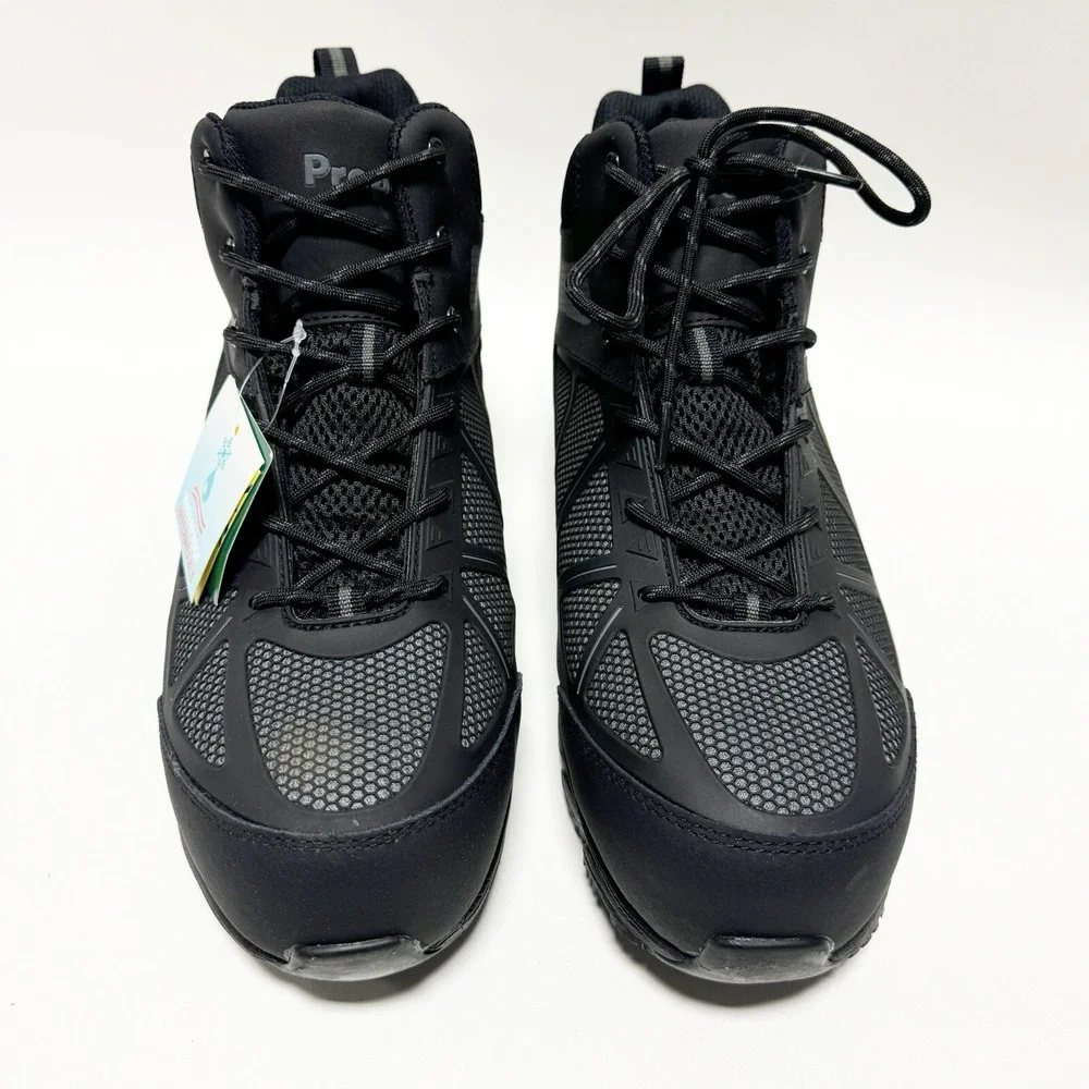 Propet Seeley Composite Toe Work Boot Men's Seeley Hi Size 10 X 3E Grey Black S3